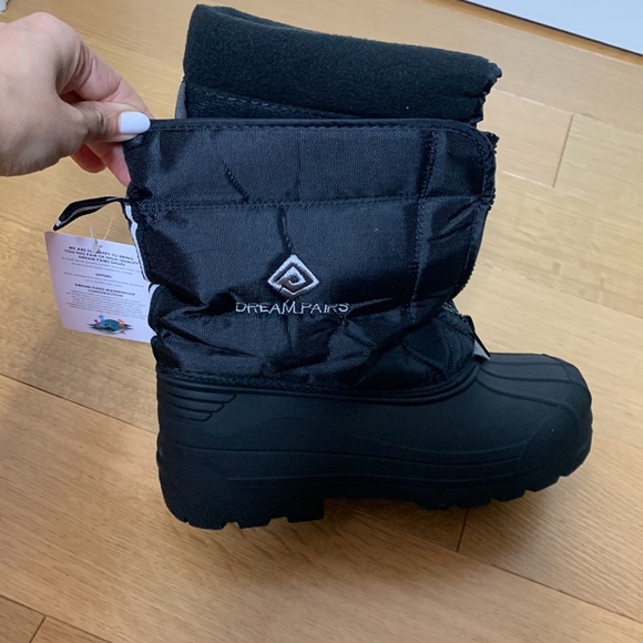 Dream pairs snow boots NWT size 6 Black - Picture 3 of 9